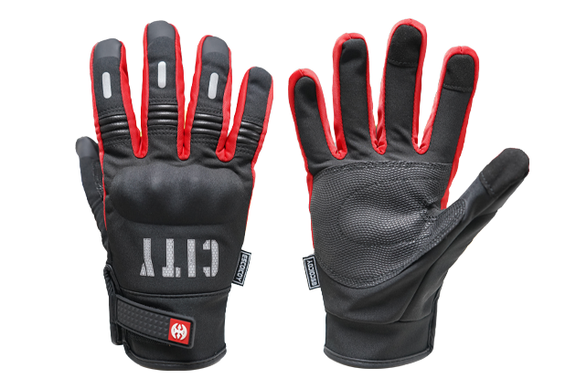 GUANTES TACTIL CITY ROJO